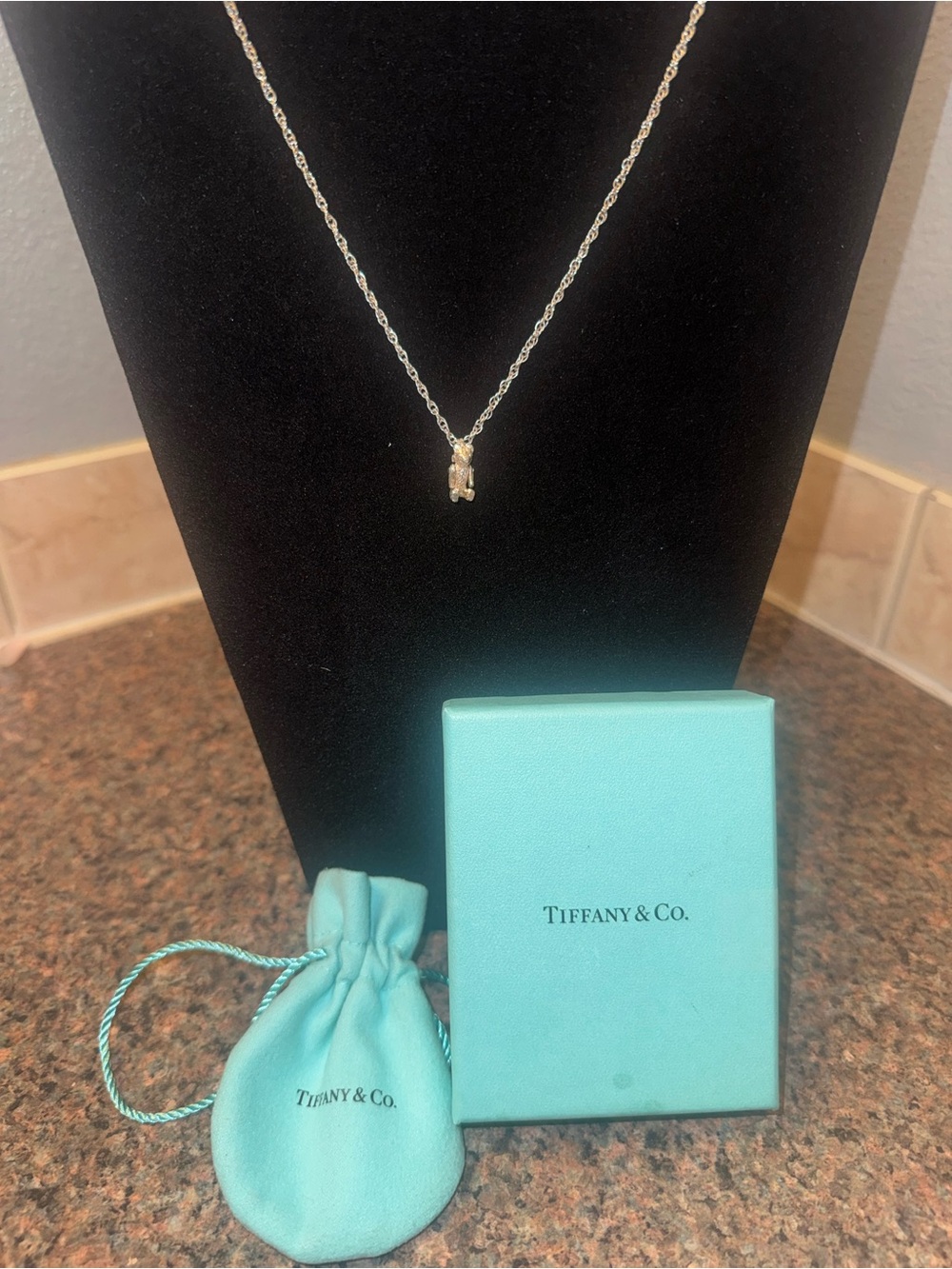 Tiffany and Co. Extremely rare teddy bear necklace, full inclusion - Picture 6 of 7